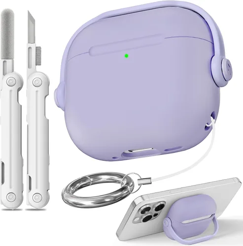 Vista 40 de Funda para Airpods Pro 3, fundas de bloqueo de seguridad para Apple Airpod Pro 3 (2025) con soporte para teléfono y kit de limpieza, protección