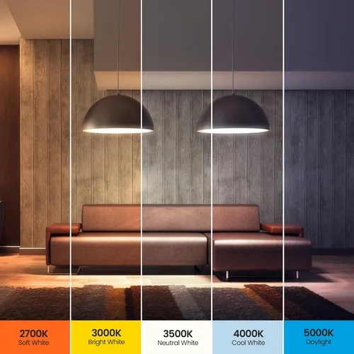 Vista 4 de Bombilla LED con sensor de movimiento Feit Electric, A19 equivalente a 60 W, 5CCT, no regulable, base media E26, CRI 90, 800 lúmenes, blanco