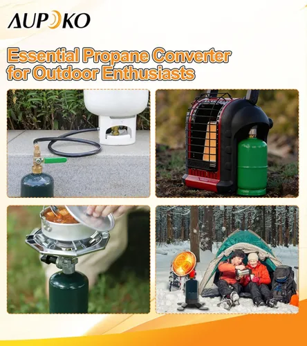 Vista 7 de Aupoko Manguera adaptadora de repuesto de propano de 36 pulgadas, manguera de extensión de propano con válvula de control de encendido y apagado