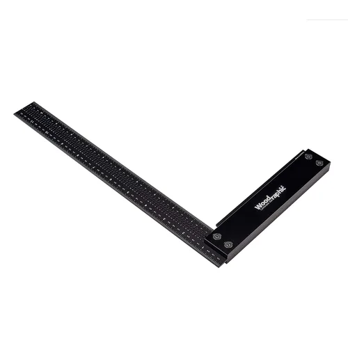 Vista 13 de Regla cuadrada de precisión para medición y marcado - Herramienta de enmarcado de acero y aluminio para uso profesional en carpintería (100mm)