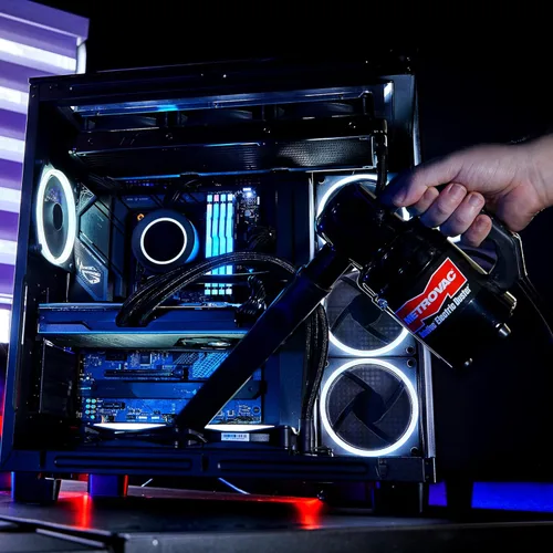 Vista 6 de MetroVac DataVac ED-500-ESD Plumero de Aire Eléctrico Soplador de Aire Antiestático para Limpieza de PC con Accesorios