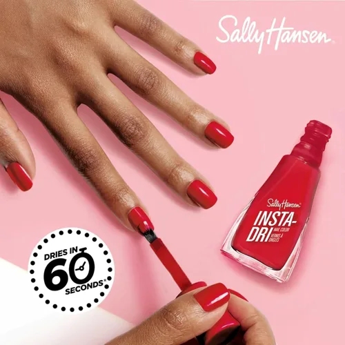 Vista 6 de Sally Hansen Insta-Dri Holo-Glow Esmalte de uñas de secado rápido, duración prolongada, brillo sin vetas Semi-opaco, con destellos 102 Lila