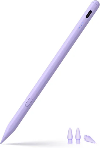 Vista 10 de Lápiz óptico para iPad 2018-2025, lápiz de carga rápida USB-C, sensibilidad de inclinación perfecta de píxeles para iPad 11/10/9/8/7/6/A16, iPad