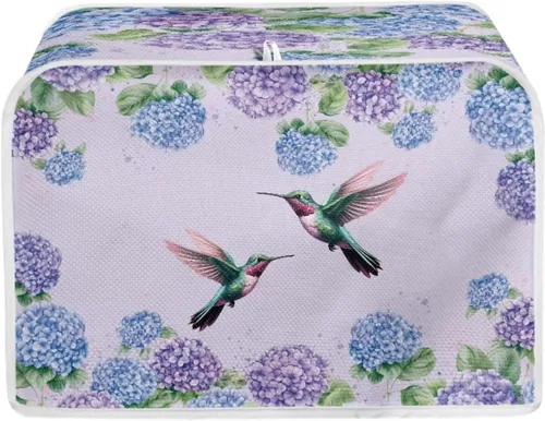 UNICEU Cubierta bohemia para tostadora de colibrí, 2 rebanadas, protección contra el polvo y la grasa, cubierta antipolvo para electrodomésticos,
