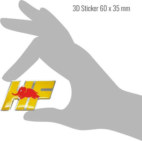 Vista 5 de Lancia 21261 HF 3D Pegatina Oficial 2.362 x 1.378 in