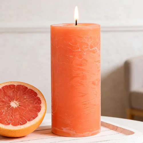 Vista 10 de Ocean Breeze - Vela perfumada de pilar, 2.8 x 6 pulgadas, 75 horas de combustión, vela costera azul texturizada con fragancia de sal marina y madera