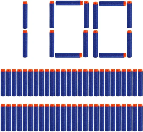 Vista 2 de Paquete de recambio de 100 dardos + 2 clips de recarga rápida de 18 dardos y paquete de repuesto de 40 dardos para Nerf N-Strike Elite Series