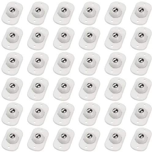 Vista 20 de Ruedas giratorias autoadhesivas, rodillos para electrodomésticos de cocina, ruedas universales mini giratorias de 360°, polea adhesiva para bote