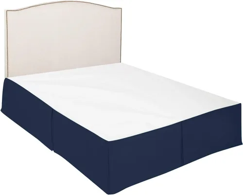 Vista 6 de Nestl - Falda plisada de cama de fácil ajuste, con caída a medida de 14 pulgadas, microfibra suave de doble cepillado, con calidad de hotel