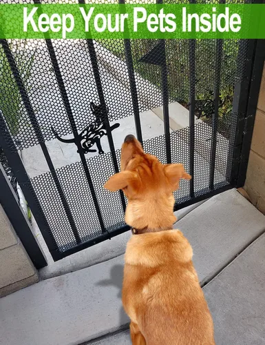 Vista 2 de Malla de Alambre de Pollo de Plástico de 16 Pulgadas x 15 Pies, TOYPOPOR Malla de Alambre de Pollo Hexagonal Duradera de 500GSM para Valla de Gato