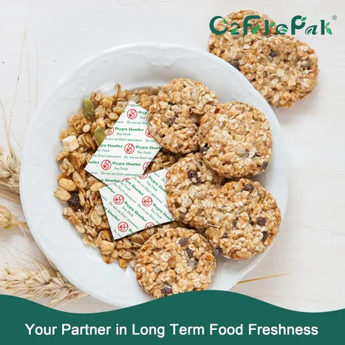 Vista 4 de O2frepak Paquete de 300 absorbentes de oxígeno de grado alimenticio de 50 CC para almacenamiento de alimentos hechos en casa y a largo plazo