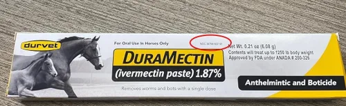 Vista 10 de Pasta de Ivermectina Duramectin 1,87% para Caballos, 0.21 onzas