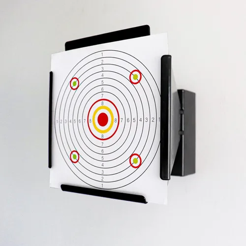 Vista 6 de Highwild Objetivo de trampa de pellets con 100 objetivos de papel de 5.5 x 5.5 pulgadas para Airsoft, pistola BB, pistola de aire comprimido