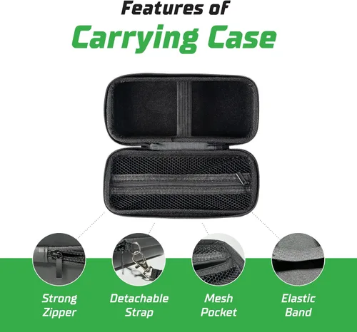 Vista 3 de Airmoto Estuche de transporte – Caja de almacenamiento duradera compatible con la mayoría de infladores de neumáticos de mano – Estuche rígido