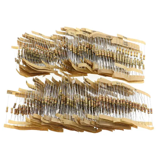 Vista 5 de Kit surtido de resistencias de 1000 valores de 1/2 W, 1 ohmio-10 M ohmios 5% 0.5 W resistencias de película de carbono para proyectos y experimentos