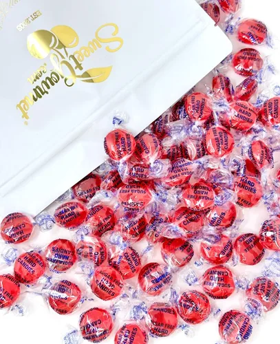 Vista 10 de SweetGourmet Caramelos duros de canela sin azúcar, envueltos individualmente, 1 libra, sin grasa, sin gluten, 90 piezas