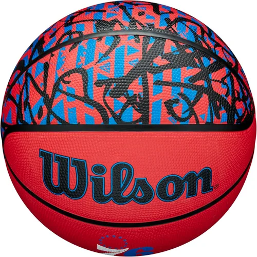 Vista 5 de Wilson NBA Team Balones de baloncesto con diseño de grafiti - Talla 7 - 29.5