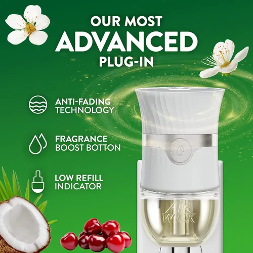 Vista 6 de Air Wick Repuesto de aceite perfumado para enchufar, 2 unidades, Paradise Retreat, ambientador, aceites esenciales