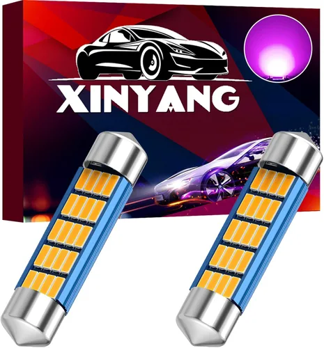 Vista 14 de XINYANG 2 piezas Bombilla LED festoon 578 para auto de 41mm 42mm 1.65 pulgadas, bombilla 211-2 extremadamente brillante, 20 chipsets SMD 4014, libre
