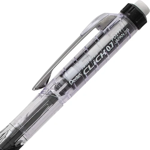 Vista 2 de Pentel Lápiz Mecánico Twist-Erase Click (0.5mm), Paquete de 6 Lápices con 2 Paquetes de Repuestos de Mina (PD275TLBPS6M)