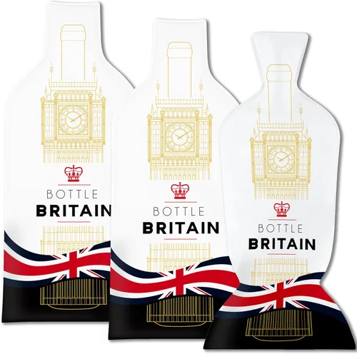 JIMMY THE FOX | Reusable Wine Bags for Travel | 3-Pack | Durable Triple-Layer Bottle Protector Sleeve | Leak-Proof & Impact-Resistant | Airplane &