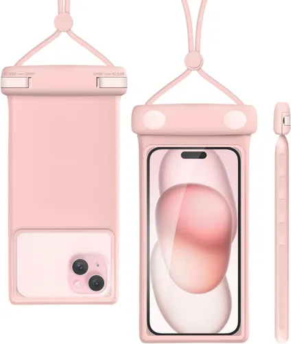 Vista 7 de wellhouse Funda impermeable 3D para teléfono con cordón, TPU de 100 pies, funda impermeable profunda para iPhone 17 16 15 14 13 12 Pro Max XS