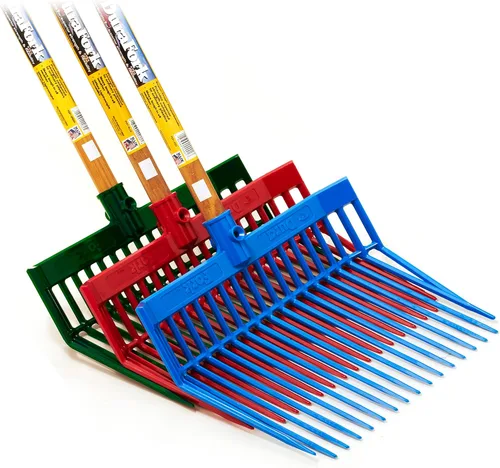 Vista 6 de Little Giant® DuraFork Horca de Heno Horca para Estiércol Horca Estable de Policarbonato con Púas Anguladas Azul Baya