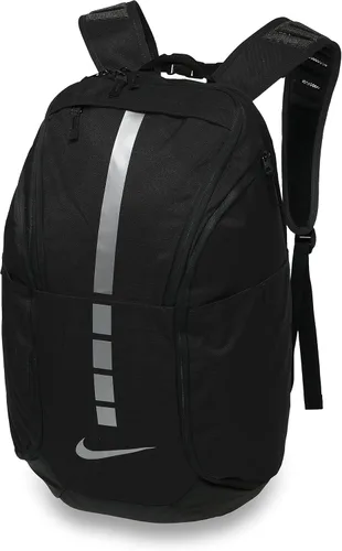 Vista 22 de Nike, Mochila Varsity Elite unisex (32L), negro/negro/plateado metálico, talla única