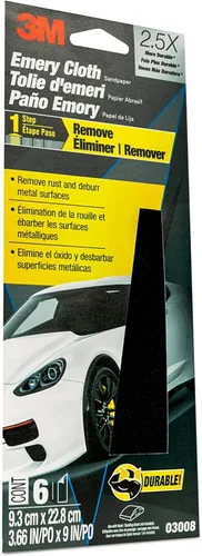 Vista 2 de Paño esmeril 3M. Paño esmeril con tamaños de grano clasificados 3-2/3 x 9 pulgadas, 0, 1, 0
