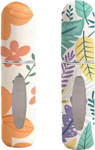 Vista 16 de Botella de Perfume Recargable para Viajes – Mini Vaporizador Portátil, Botellas de Perfume Vacías con Patrones Únicos, Estuche de Bomba de Repuesto