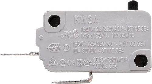 Vista 2 de KW3A 16A 125V/250V Horno Microondas Interruptor de bloqueo de puerta normalmente abierto (2 piezas normalmente abierto)