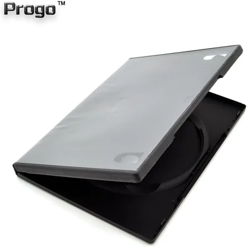 Vista 2 de Progo Paquete de 50 fundas de DVD estándar negras individuales de 0.551 in