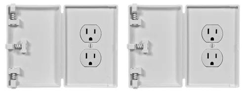 Cubre enchufes y interruptores eléctricos para niños, Blanco