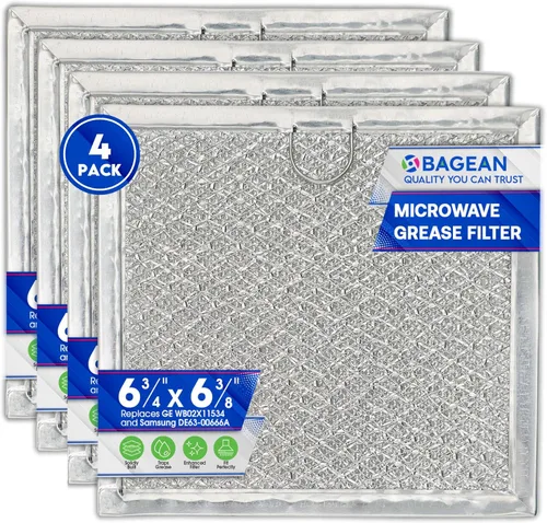 Vista 8 de Filtro de repuesto para microondas de 6.81" x 6.34" pulgadas, se adapta a GE WB02X11534 Samsung DE63-00666A Filtro de grasa para microondas