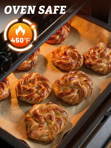 Vista 5 de SMARTAKE 400 hojas de papel pergamino para hornear, 9 x 13 pulgadas, antiadherente, precortado, para hornear, asar a la parrilla, freidora de aire