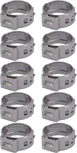 Vista 7 de SharkBite Anillo de abrazadera de 1/2 pulgada, accesorios de fontanería de acero inoxidable, tubo PEX, PE-RT, UC953A