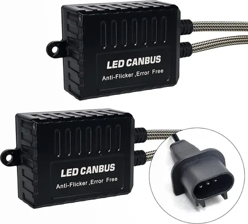 Vista 10 de SOCAL-LED 2x H4 9003 A1 Decodificador LED Canbus fuerte código de error Cancelador de advertencia Adaptador de relé anti parpadeo