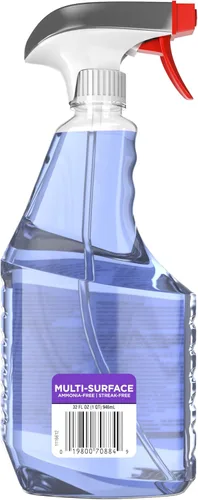 Vista 3 de SC Johnson Windex - Limpiador de vidrio/multisuperficie sin amoníaco, aroma fresco, botella de 32 onzas, 8/caja (322381)