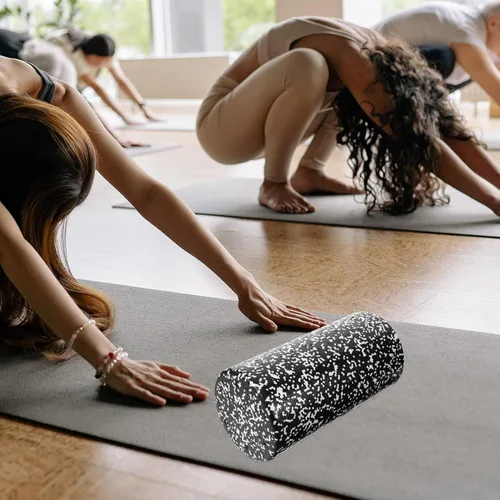 Vista 7 de NOLITOY High-Density Foam Yoga Roller Deep Tissue Muscle Massager for Back Neck Legs with Non-Slip Surface and Groove Design for Relief and Muscle