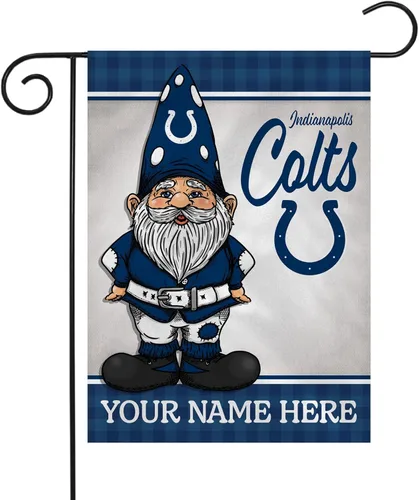 Vista 28 de Rico Industries Bandera de jardín personalizada de gnomo de fútbol de la NFL