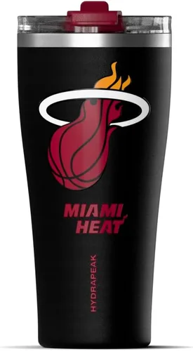 Vista 19 de Hydrapeak Vaso de acero inoxidable con licencia oficial de la NBA Atlanta Hawks Roamer de 25 onzas, vasos aislados, botella de agua con popote