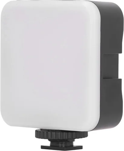 VBESTLIFE Luz de relleno LED con orificio de tornillo de 1/4 pulgadas, luz de relleno de cámara portátil, luces LED de fotografía en cámara,