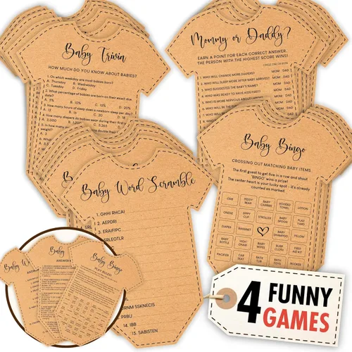 Vista 10 de Tarjetas de consejos de Stofinity para Baby Shower para futuros padres - 50 tarjetas de consejos para Baby Shower para ideas, tarjetas de consejos