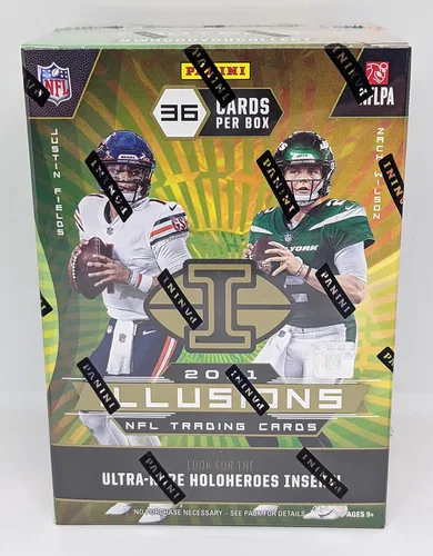 Vista 2 de Caja Blaster de Panini Illusions de Fútbol NFL 2021 (36 Tarjetas)