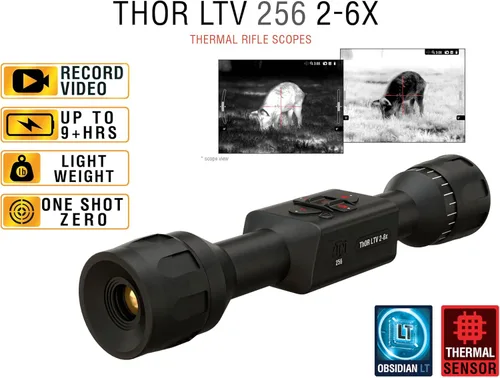 Vista 11 de Mira térmica ultraligera ATN Thor LTV. Los Thor LTV son miras térmicas premium para caza que utilizan visión térmica avanzada. Miras térmicas