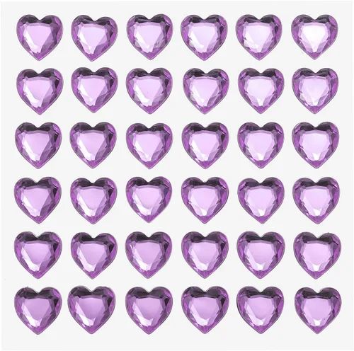 Vista 19 de MECCANIXITY 144 calcomanías autoadhesivas de diamantes de imitación de corazón de 0.394 pulgadas para maquillaje de San Valentín, artes y Azul