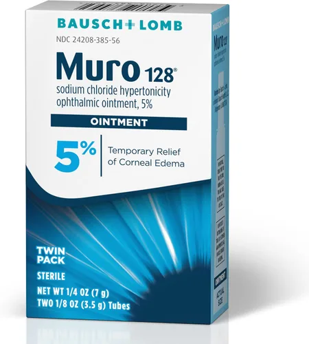 Vista 2 de Muro 128 Ungüento, Alivio Temporal del Edema Corneal, Cuidado Ocular, Ungüento Oftálmico Hipertonizante de Cloruro de Sodio 5%, 0.25 Oz