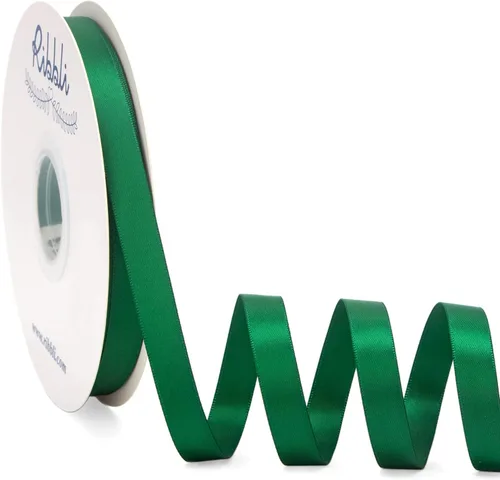 Vista 11 de Ribbli - Cinta de satén negra de doble cara, 1/2 pulgada x 50 yardas continuas - Cinta de satén negra para envoltura de regalos, manualidades
