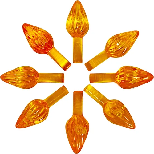 Vista 11 de National Artcraft Pequeños adornos de luz de cerámica estilo giro para árbol de Navidad (144 unidades)