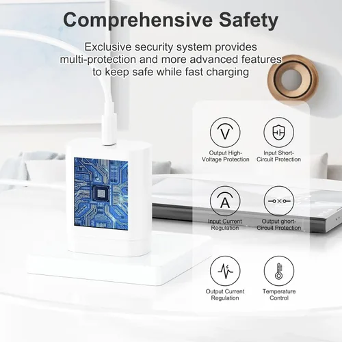 Vista 3 de Samsung - Cargador de pared USB C, paquete de 2 unidades PD de 25 W, cargador súper rápido con USB C cable de carga rápida para Samsung Galaxy